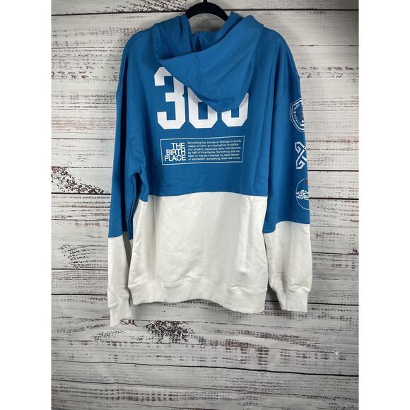 The Birth Place Hoodie Sweatpants Set Mens XL Blue White California USA 24/7 365 - Picture 6 of 11